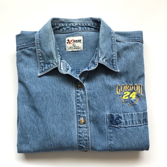 Other - Chase Authentics Vintage Denim Shirt L Gordon 24